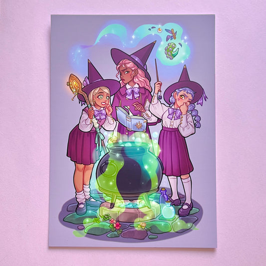 Koi Meerjungfrau Postkarte Druck