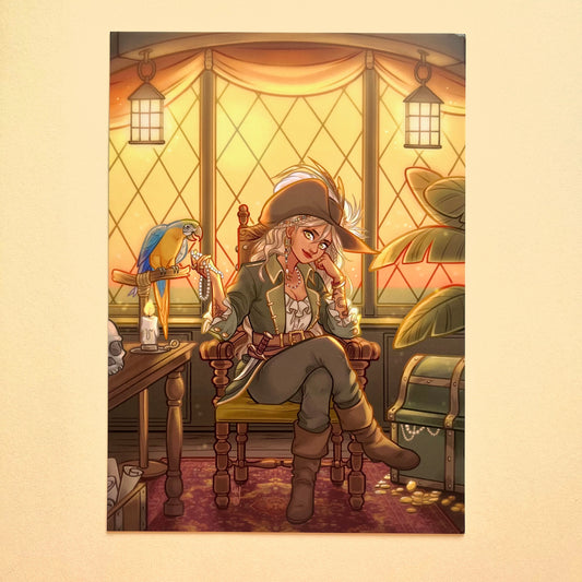 Koi Meerjungfrau Postkarte Druck