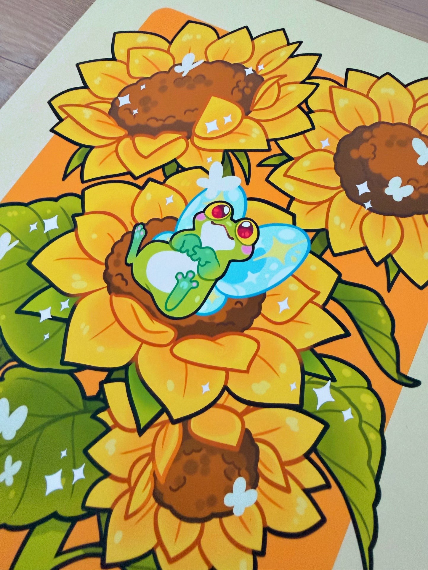 Sunflower Fred art print