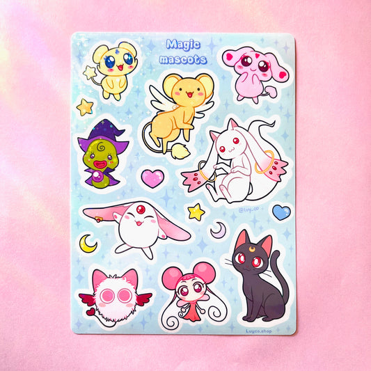 Magic Mascots sticker sheet
