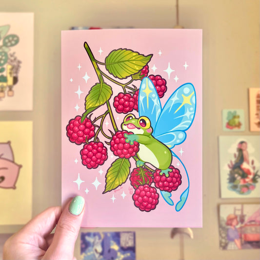 Raspberry Fred art print