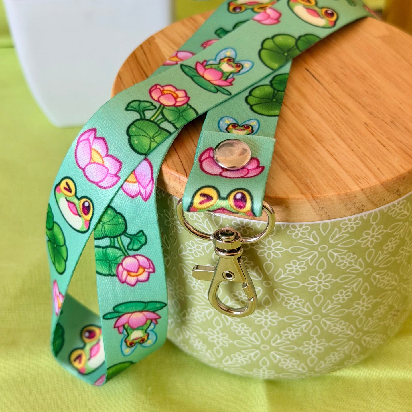 Fred the Fairy frog lanyard