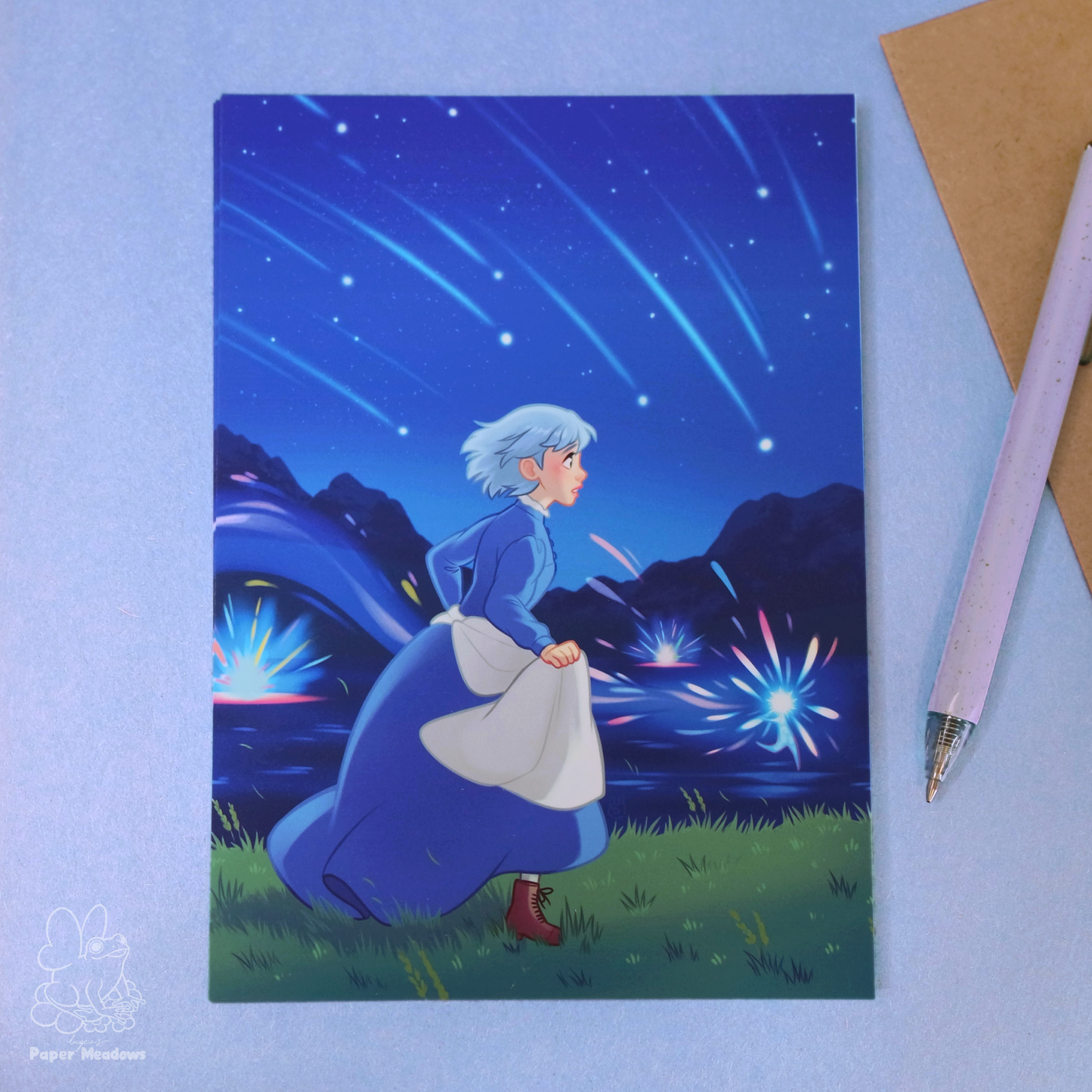Chasing Stars silky postcard print