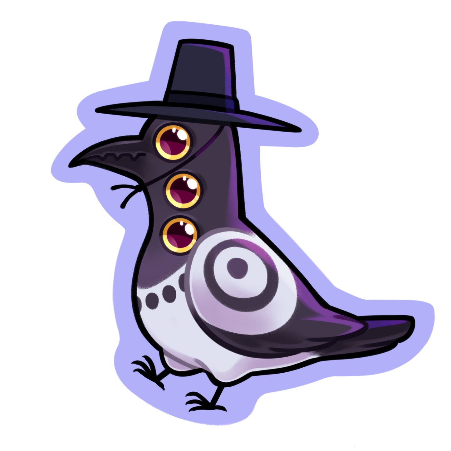 Demon Magpie sticker
