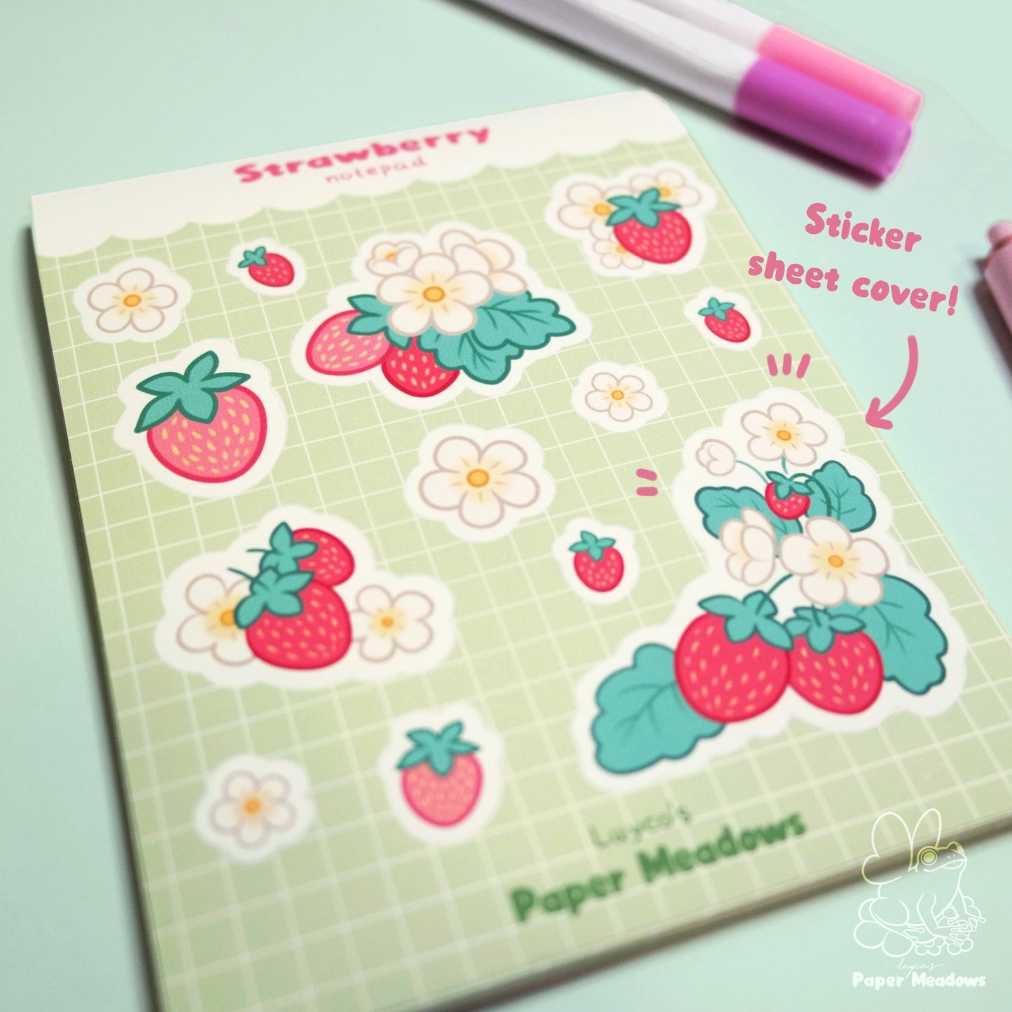 Strawberry notepad