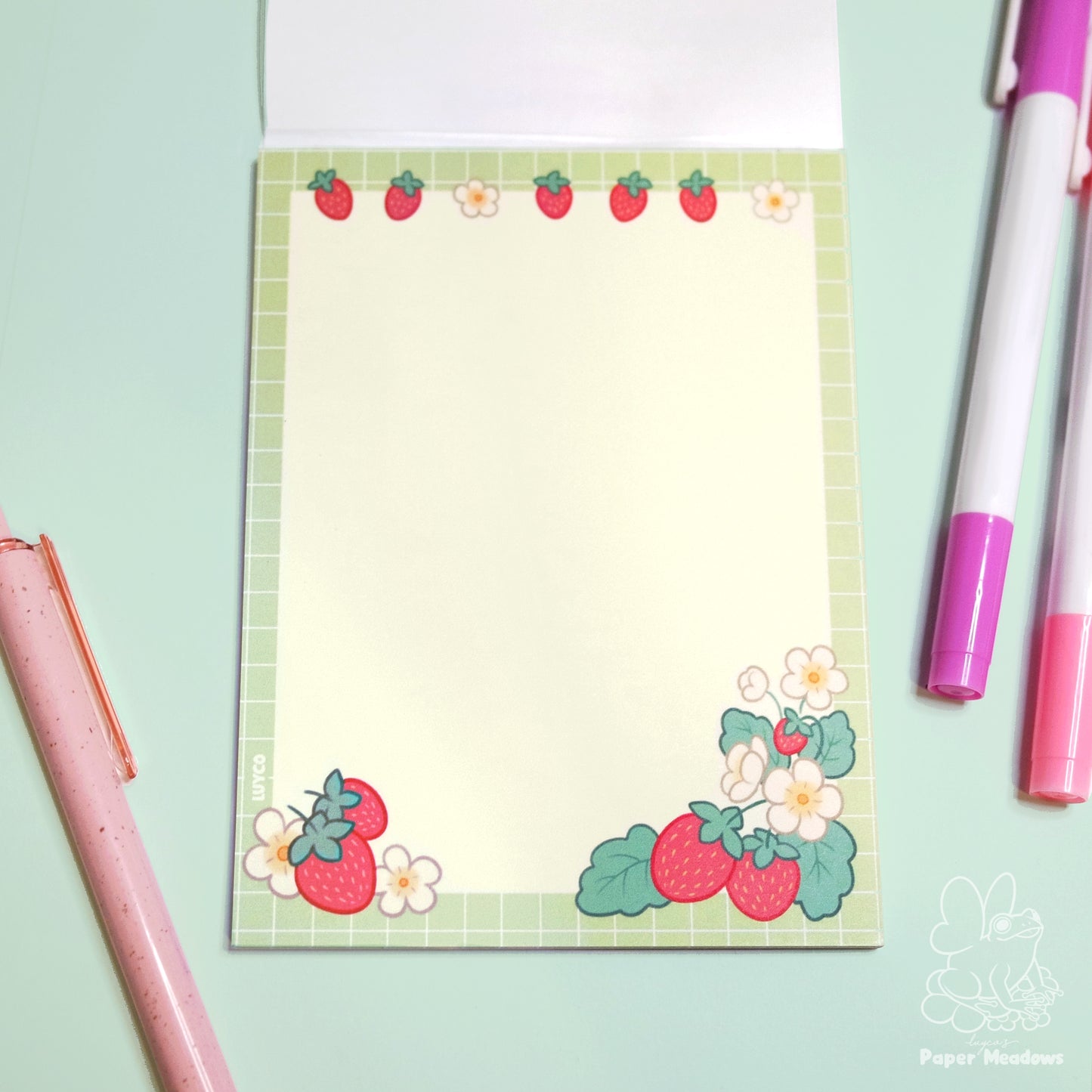 Strawberry notepad