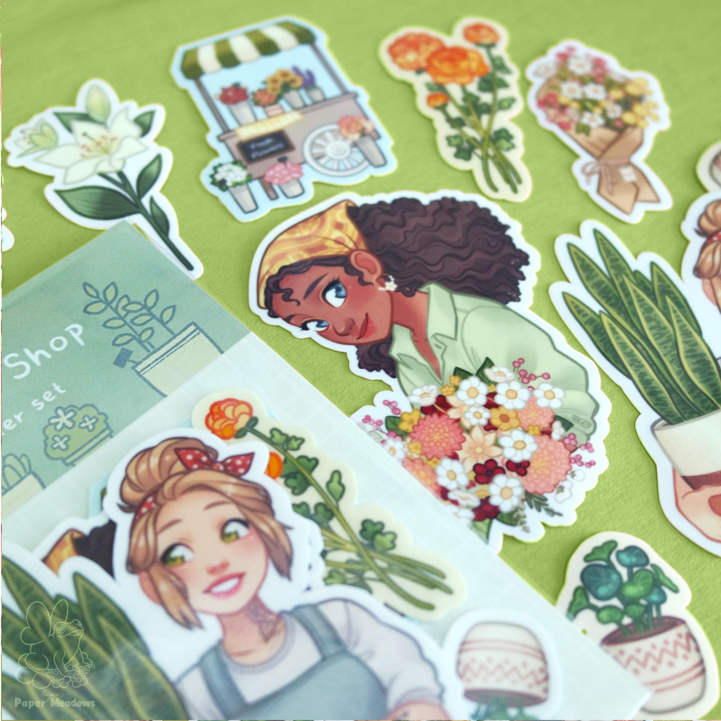 Flower Shop sticker set