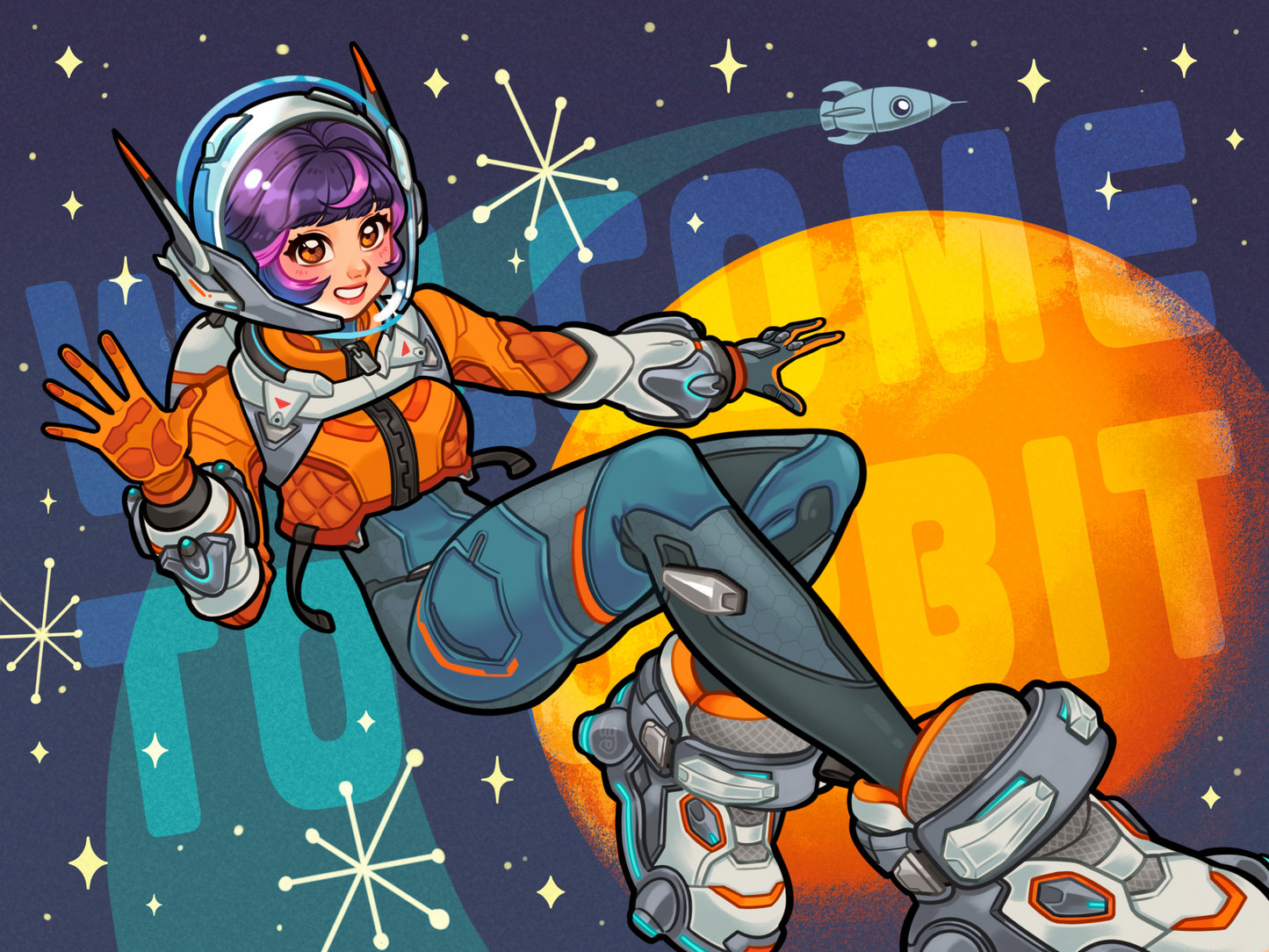 Juno the Martian art print