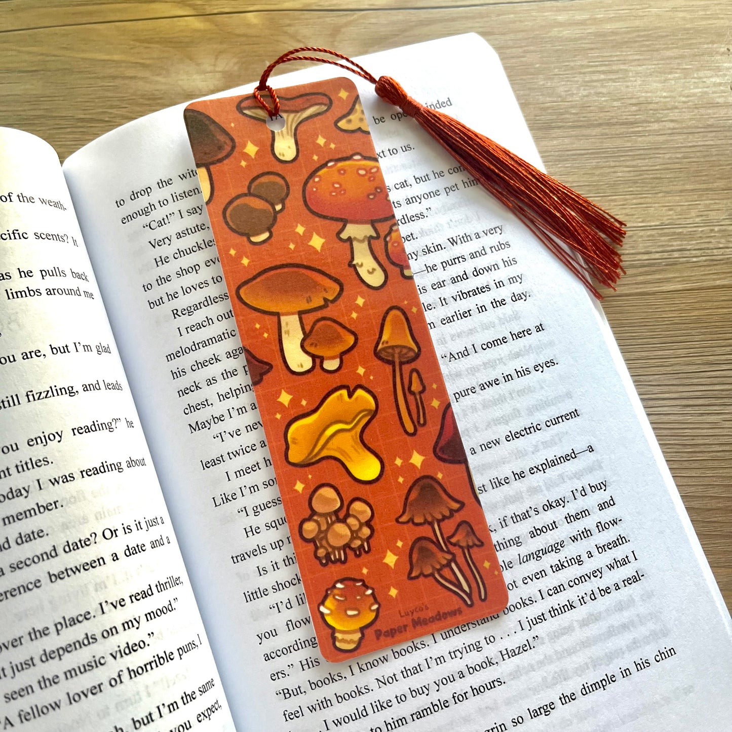Mushroom bookmark