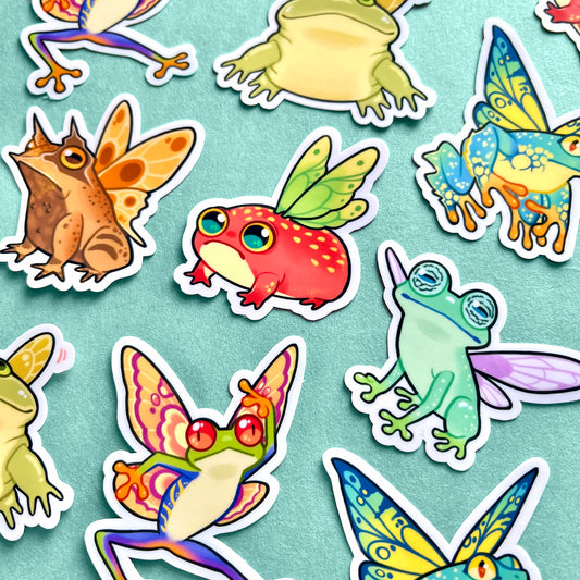 Fairy frog friends stickers