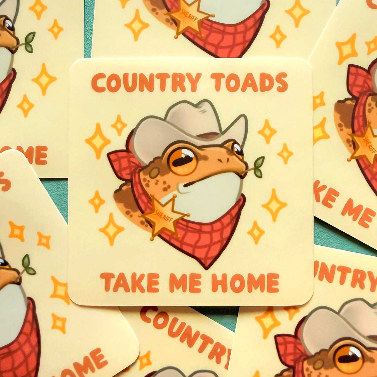 Country Toad sticker