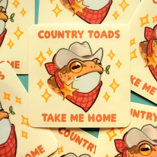 Country Toad sticker