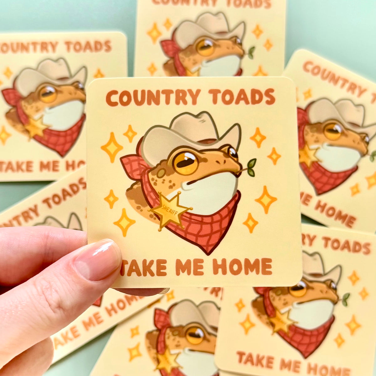 Country Toad sticker