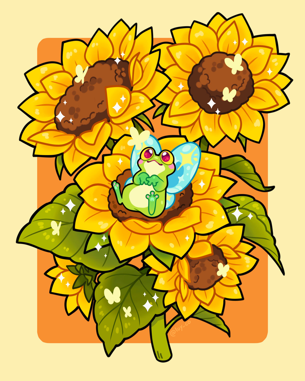 Sunflower Fred art print
