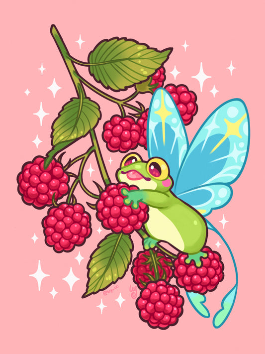 Raspberry Fred art print