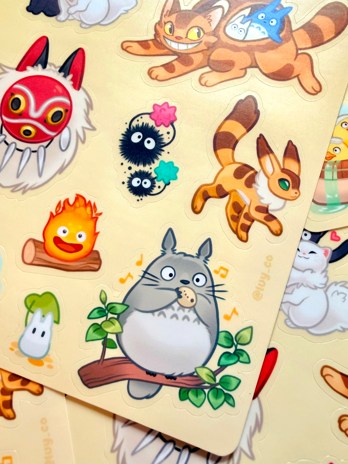 Ghibli sticker sheets