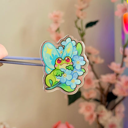 Fred acrylic pin