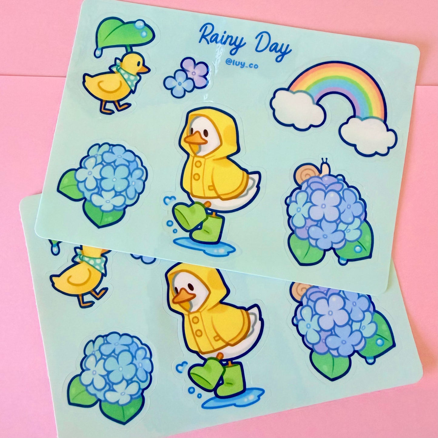 Rainy Day sticker sheet