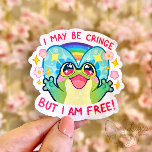 Cringe but free! Fred sticker