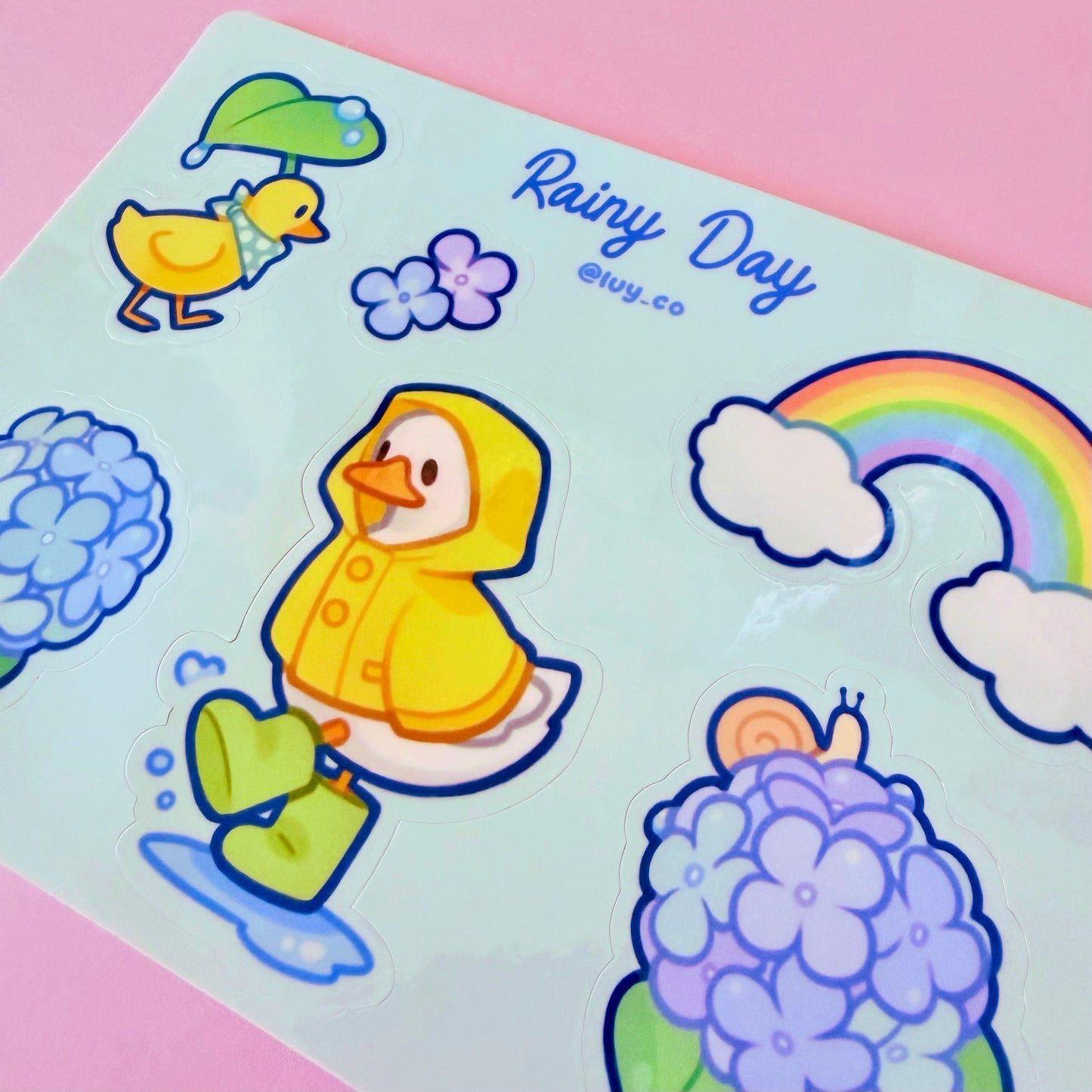 Rainy Day sticker sheet