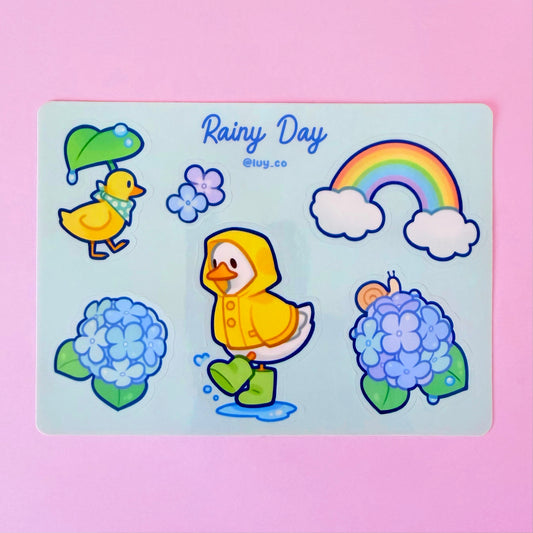 Rainy Day sticker sheet