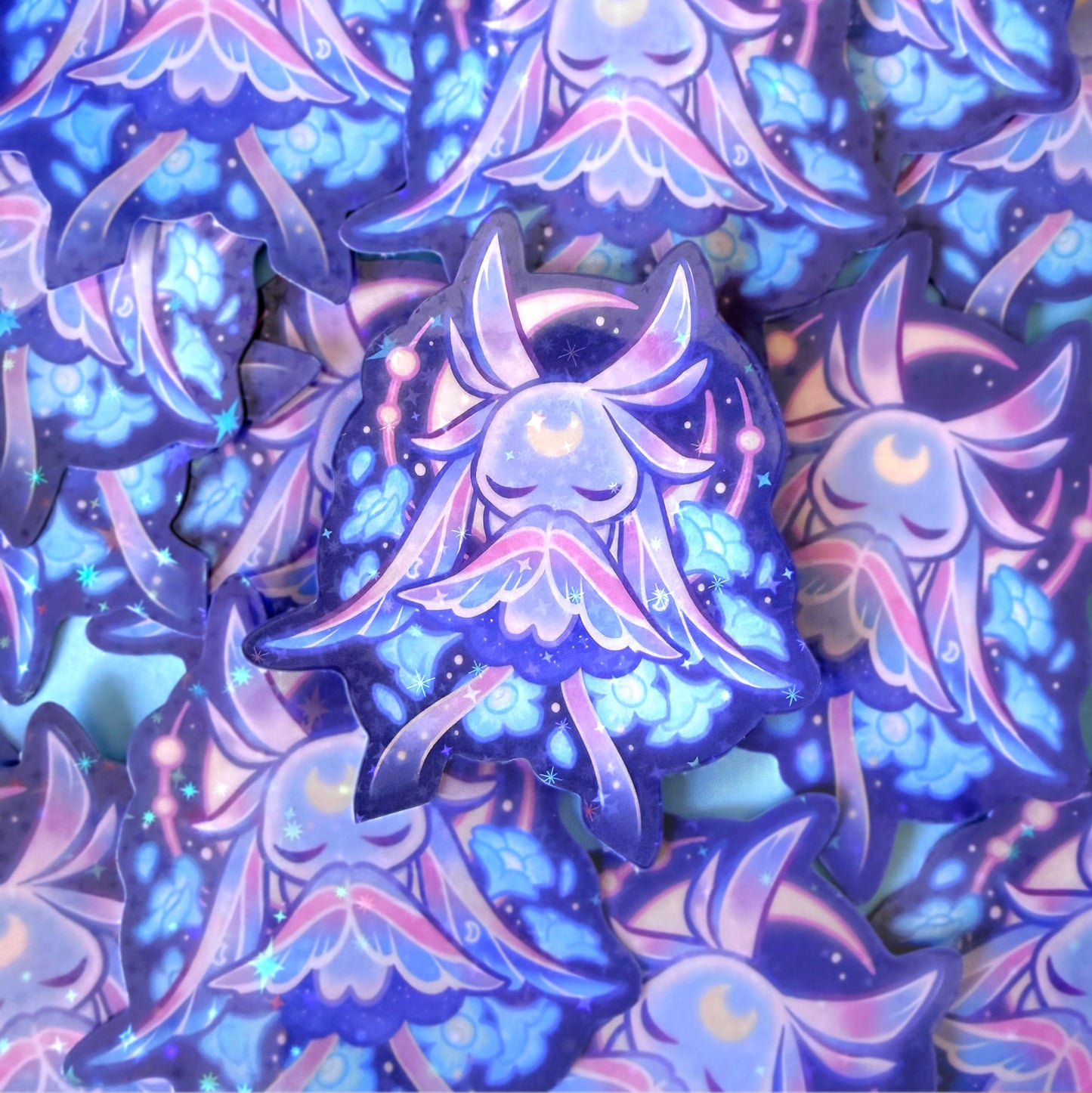Maiglöckchen Fee holografischer Aufkleber