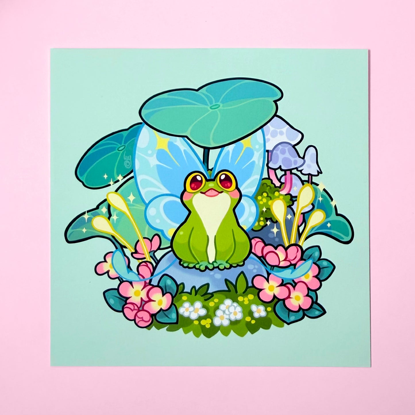 Plant Fred mini square print