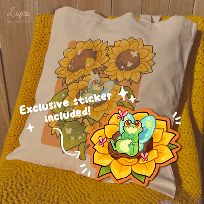 Sunflower Fred tote