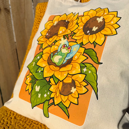 Sunflower Fred tote