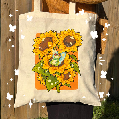 Sunflower Fred tote