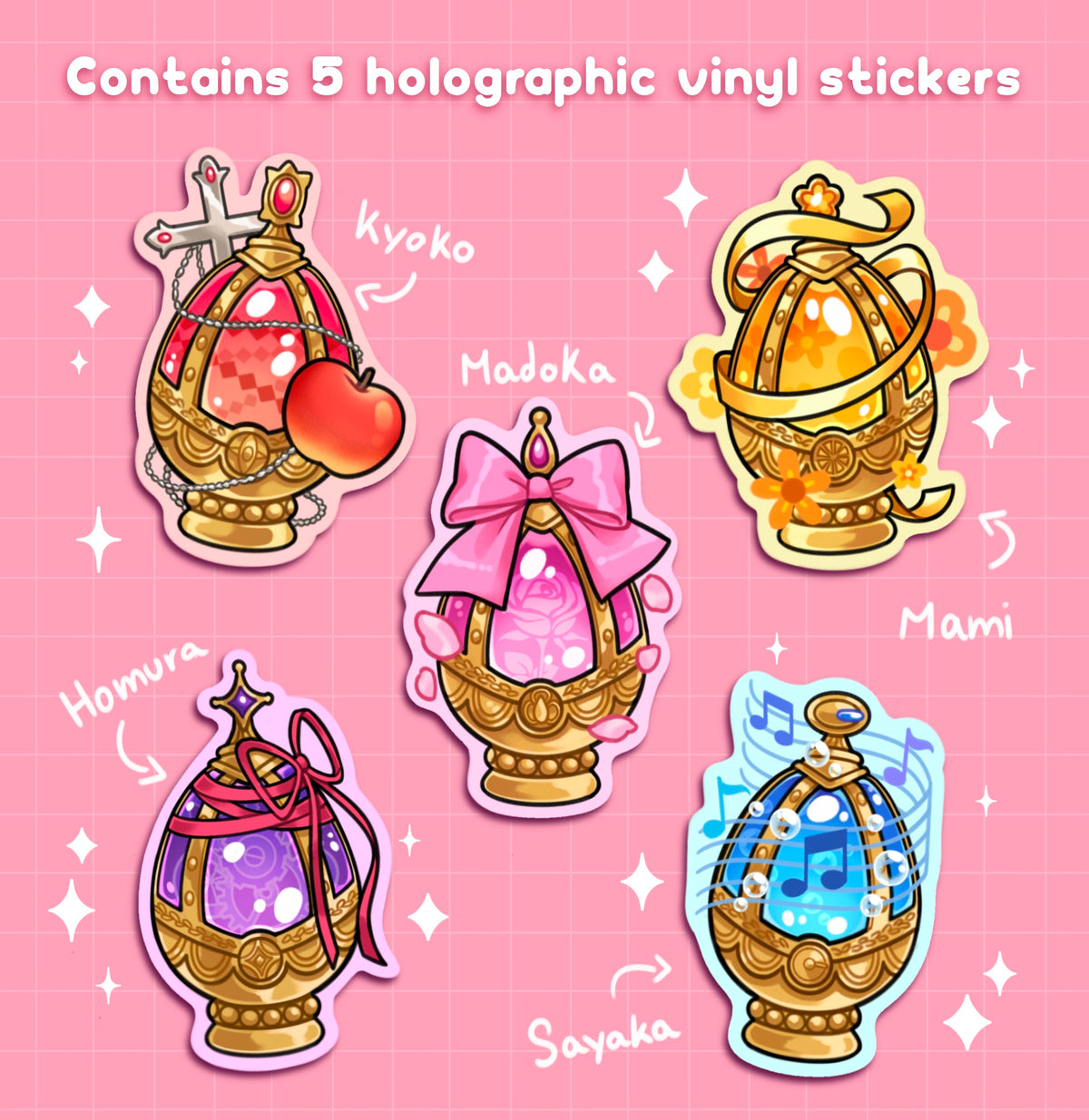 Soul gems sticker set