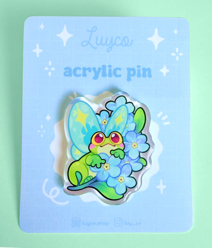 Fred acrylic pin