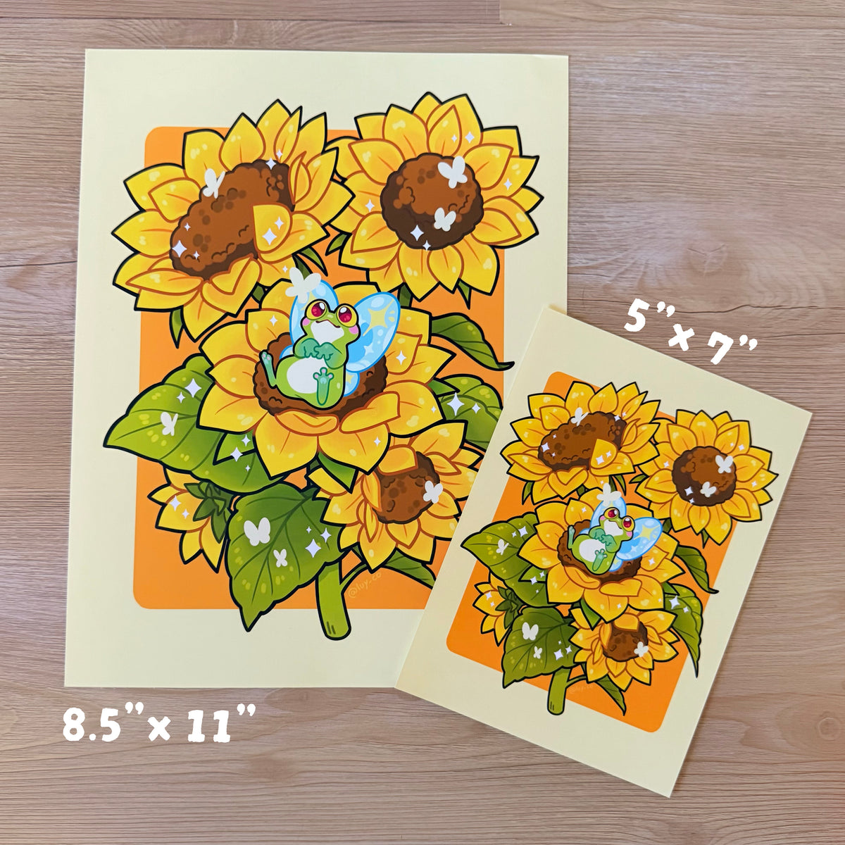 Sunflower Fred art print