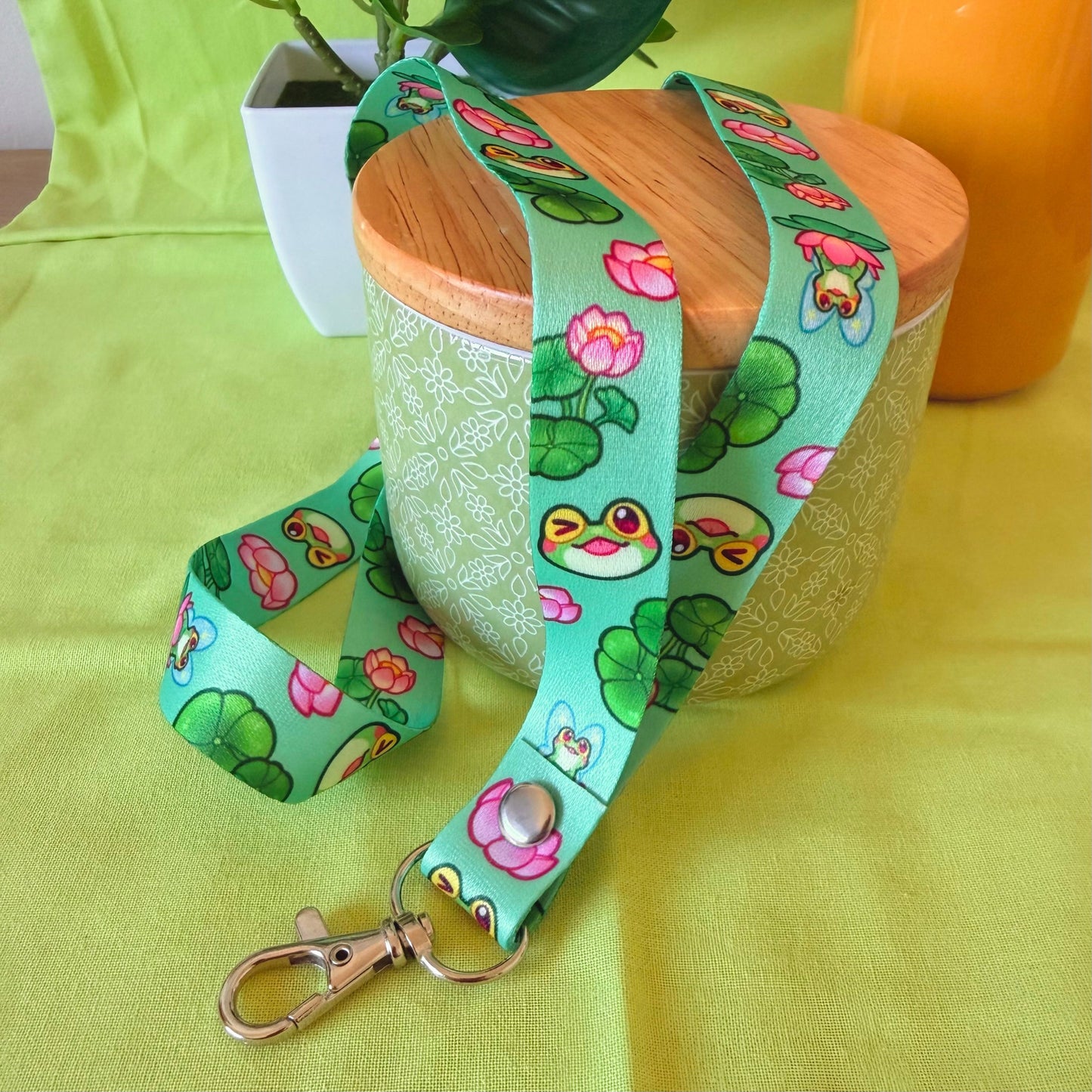 Fred the Fairy frog lanyard