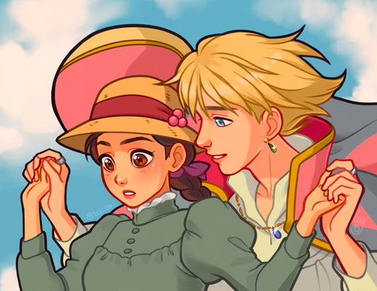 Howl and Sophie art print