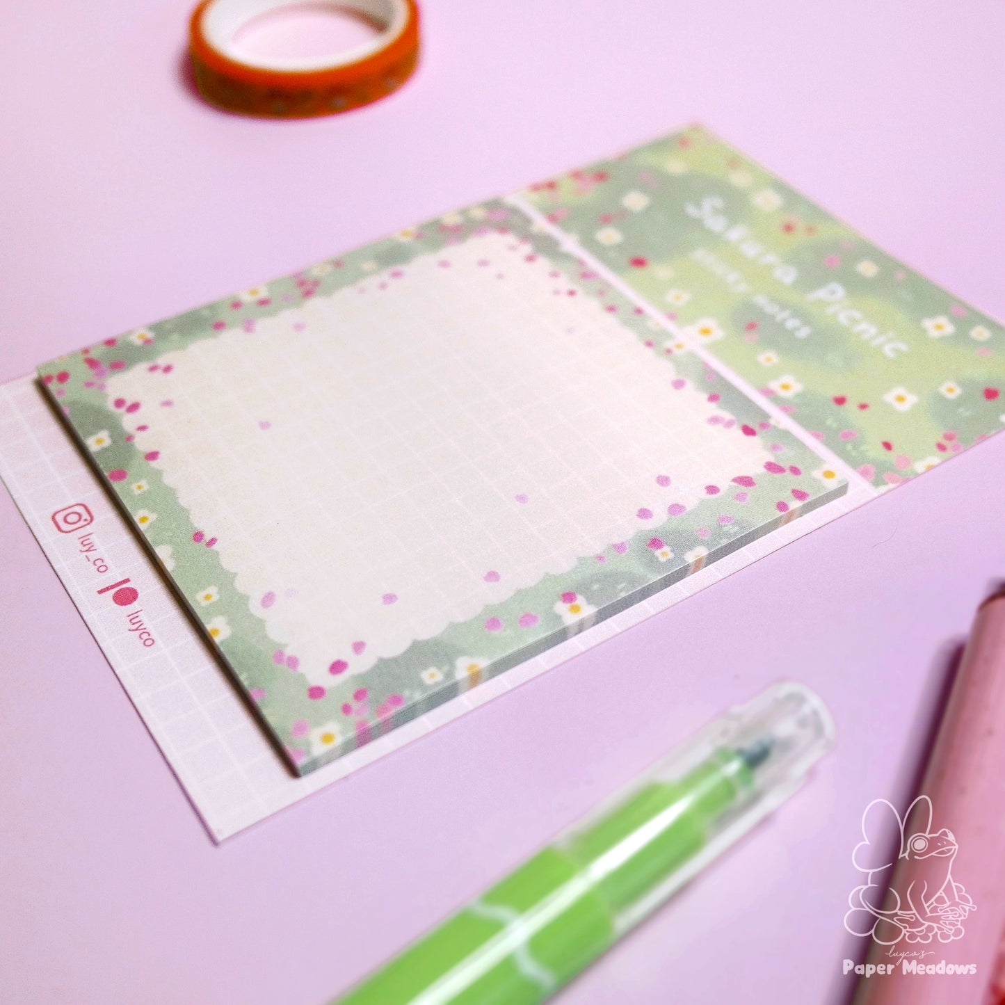 Sakura Picknick-Haftnotizen
