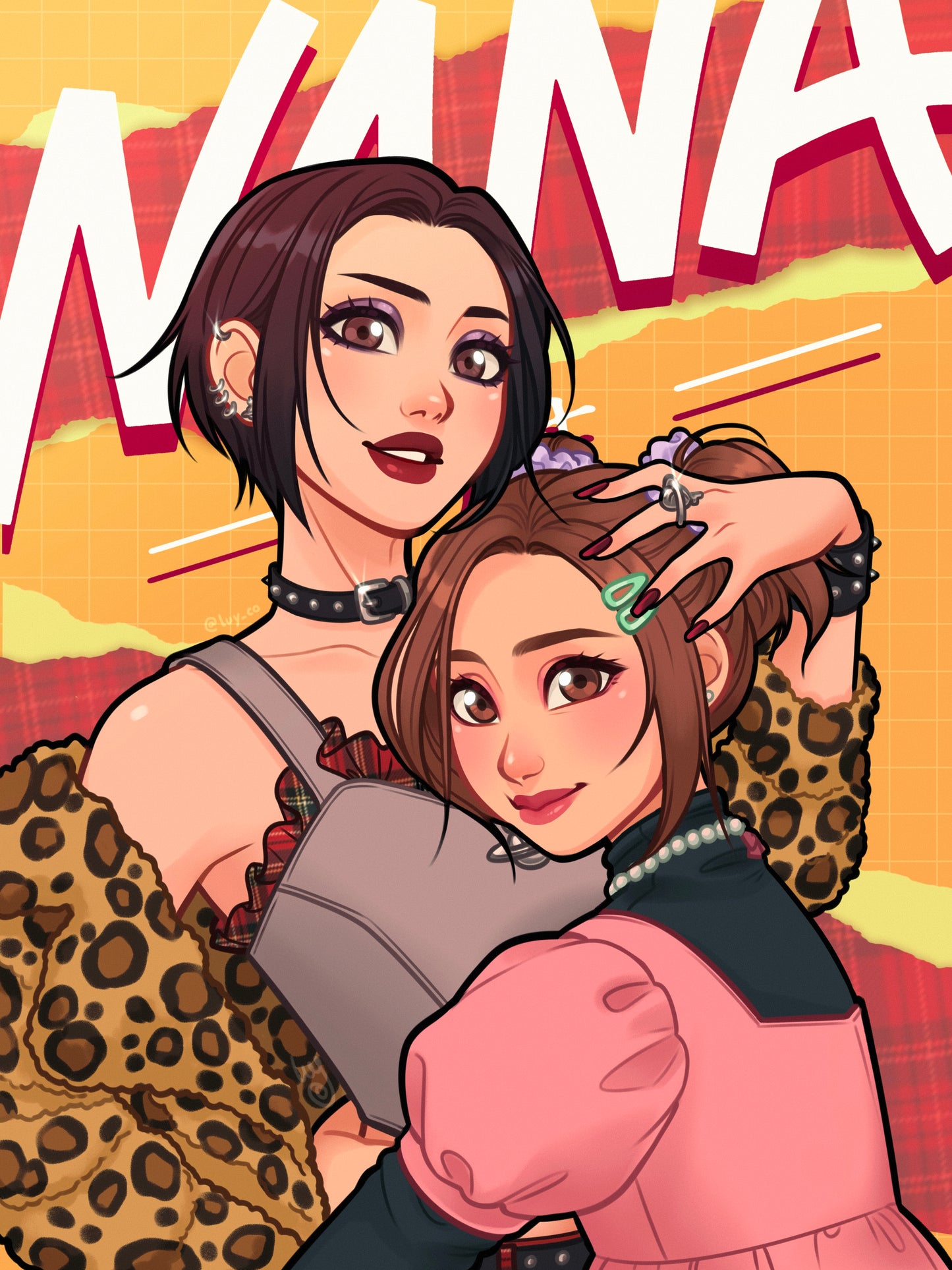 Nana & Hachi art print