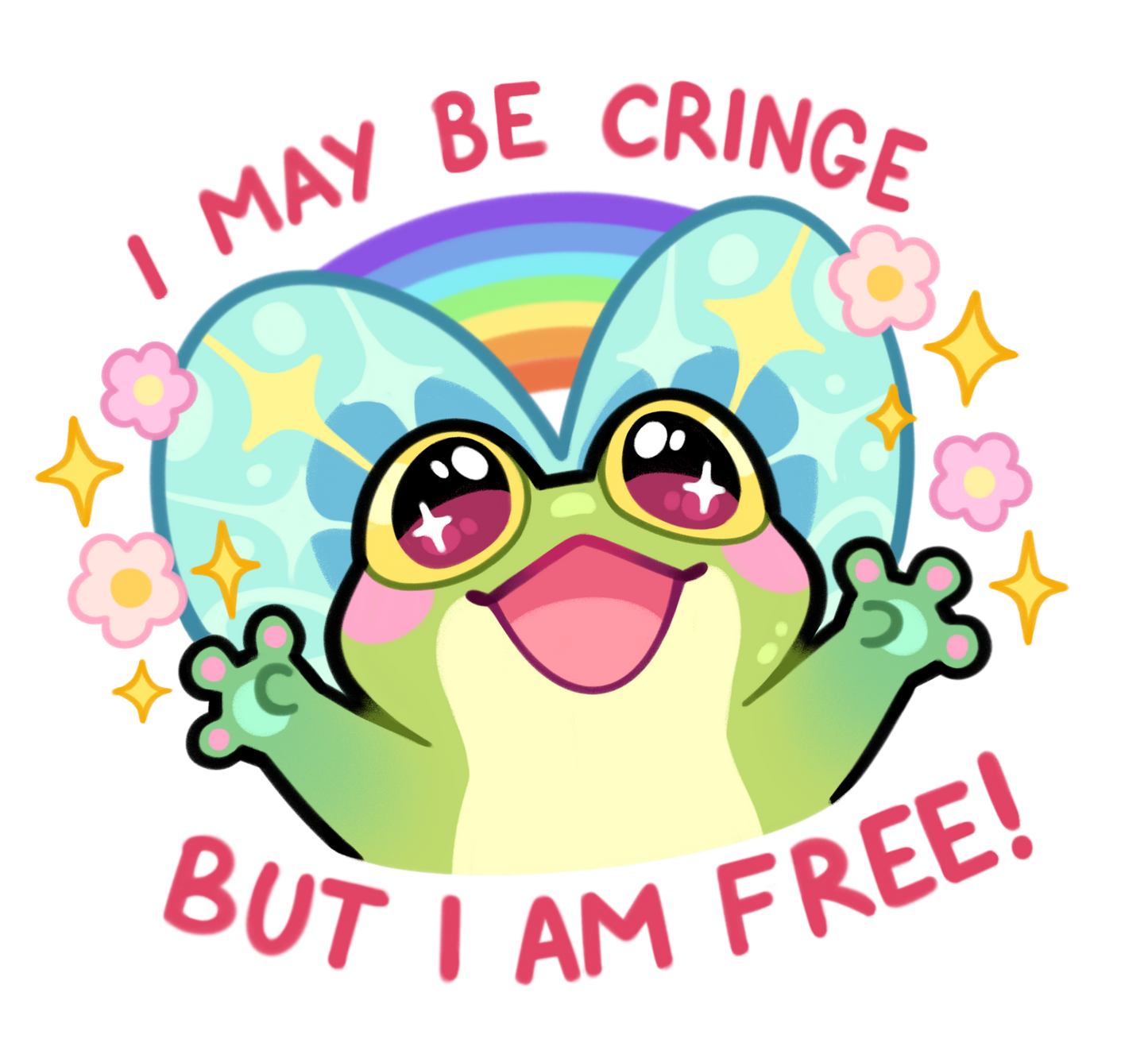 Maiglöckchen Fee holografischer Aufkleber