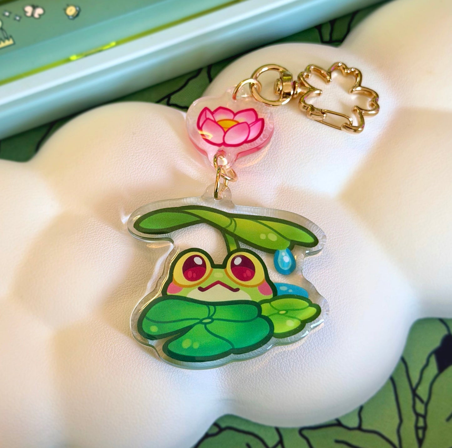 Lilypad Fred charm