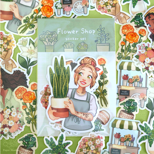 Flower Shop sticker set