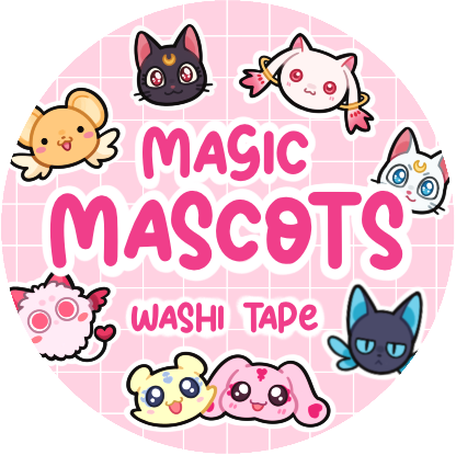 Magic mascots washi tape